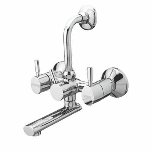 Wall Mixer with Provision for Overhead Shower with L-Bend Pipe